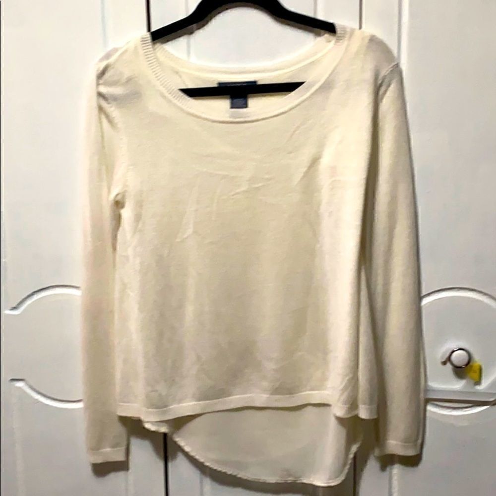 VERVE Blues Sweater 2pc Split back Cream S